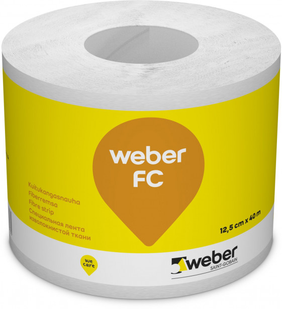 Kuitukangasnauha Weber Vetonit FC, lev. 12,5 cm, 40 m