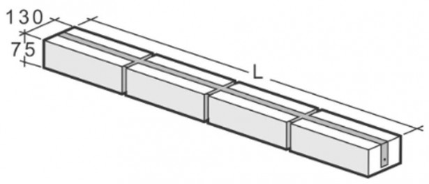 Tiilipalkki Kahi NKH NT10 2835x130x75 mm