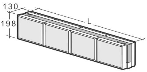 Runkopalkki Kahi viistetty RRH4VII 1200 mm