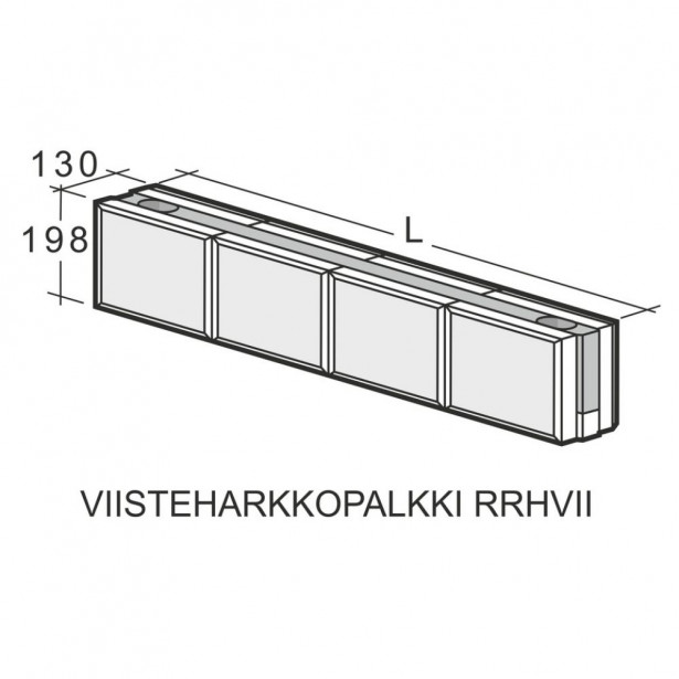 Viisteharkkopalkki Weber Kahi Runkopalkki RRH5VII, 1500mm