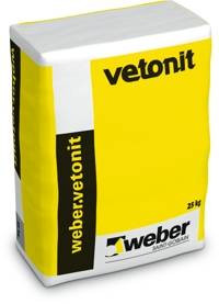 Joustosementtipinnoite Weber Vetonit REP 990 jauhe 25 kg