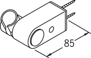 Käsisuihkun pidike Oras Apollo 253100-11 valkoinen