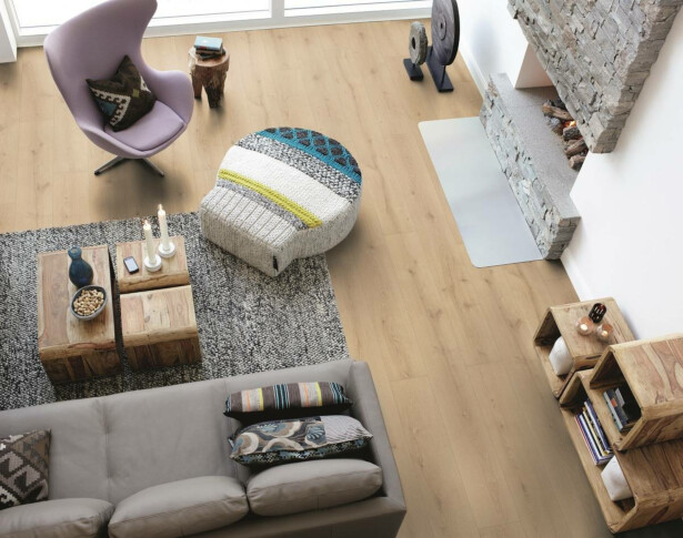 Laminaatti Original Excellence, Wide Long Plank, 4V, Sensation Seaside Oak, beige, lauta