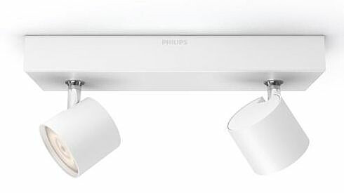 LED-spottivalaisin Philips myLiving, Star, 240x70x85mm, 2-osainen, valkoinen