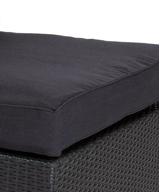 Pehmusteen päällinen Bahamas rahi/pöytä, musta