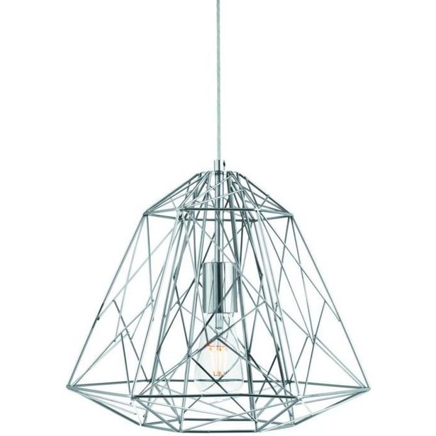 Riippuvalaisin Searchlight Geometric Cage hopea