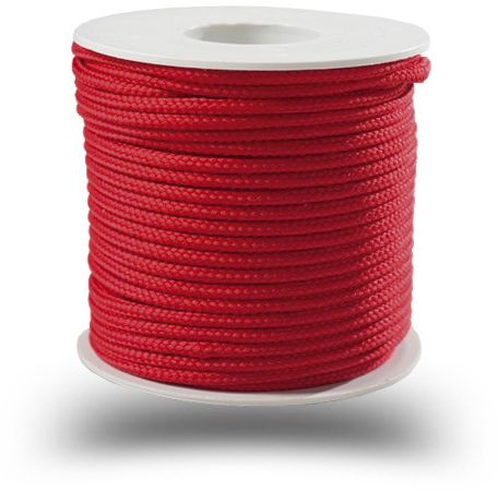 Polyesterinyöri Piippo, 3mm, punainen, 20m