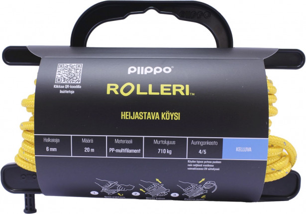 Rolleri Piippo heijastava PP-multifilamentti, 6mm x 20m
