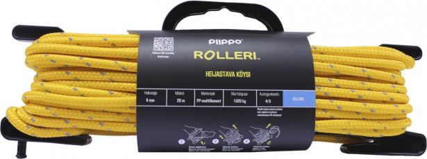 Rolleri Piippo heijastava PP-multifilamentti, 8mm x 20m