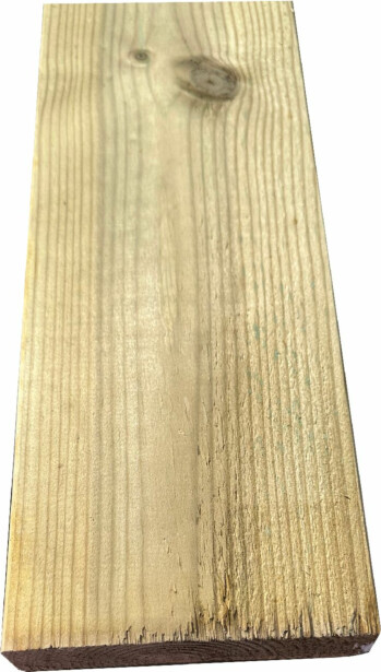 Terassilauta 28x120x2395mm, talouslaadun AB-kestopuu, vihreä