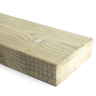 Kestopuu Oiva mänty, mitallistettu, 48x148mm, vihreä