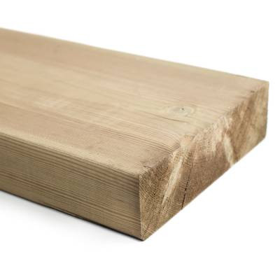 Kestopuu Oiva mänty, mitallistettu, 48x173mm, vihreä