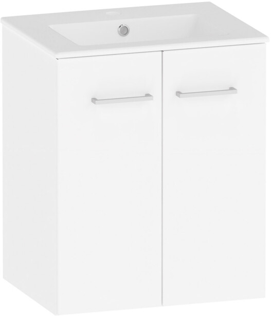 Allaskaappi Polaria Stila 500, 50x39 cm, pehmeästi sulkeutuva, valkoinen