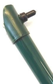 Verkkoaidan tukitolppa pyöreä korkeus 200 cm, vihreä