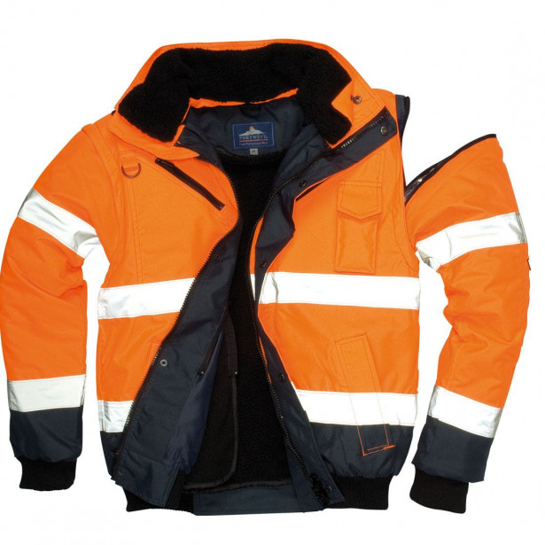 Bombertakki Portwest C465 Hi-Vis 300D, oranssi/sininen