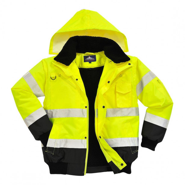 Bombertakki Portwest C465 Hi-Vis 300D, keltainen/musta