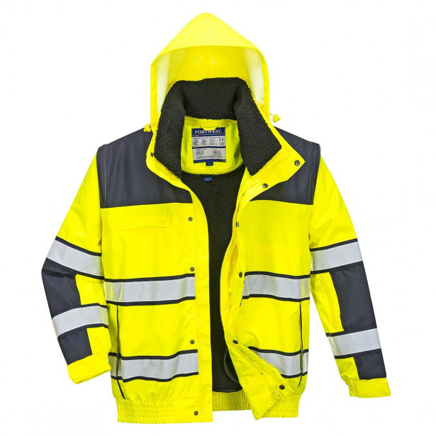 Bombertakki Portwest C466 Hi-Vis 300D, keltainen/sininen