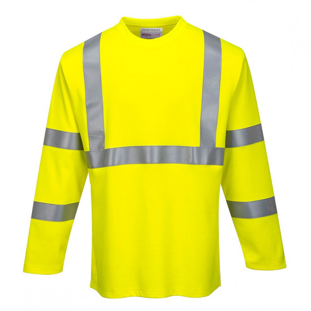 T-paita Portwest FR96 Modaflame, pitkähihainen, keltainen