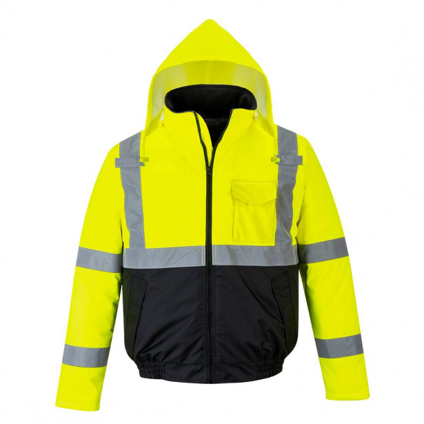 Bombertakki Portwest S363 Hi-Vis 300D, keltainen/musta