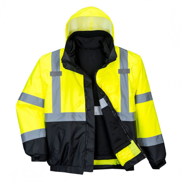 Bombertakki Portwest S365 Hi-Vis 300D Premium, keltainen/musta