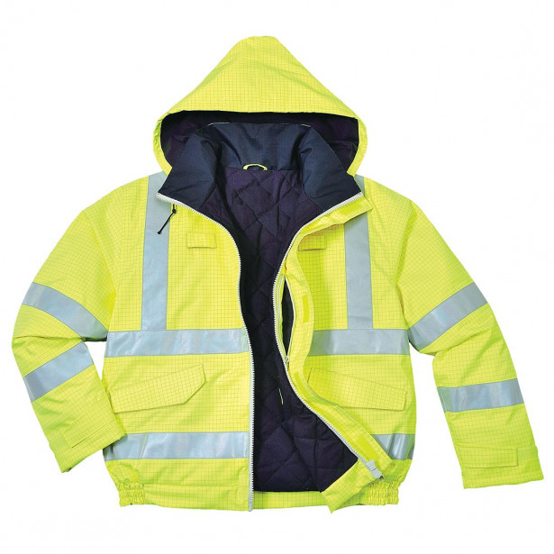 Bomber-talvitakki Portwest S773 Bizflame Rain, keltainen