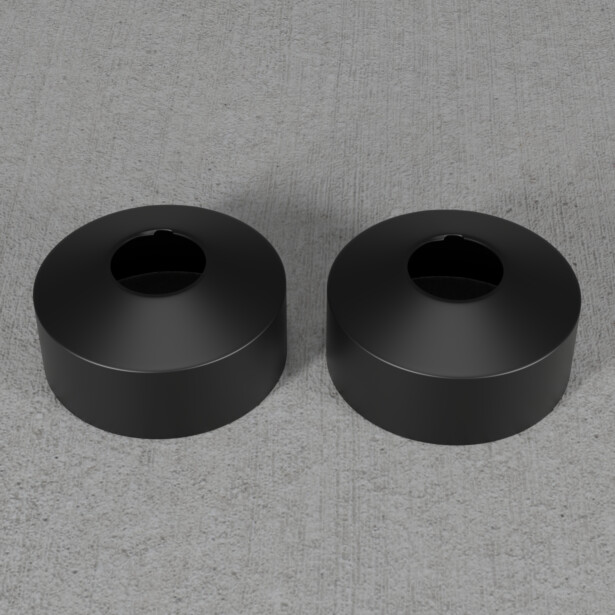 Suihkun suojakupu Scandtap Pleasure Cover, 2 kpl, musta