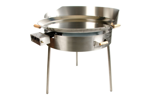 Paellasetti GrillSymbol PRO-720-INOX Ø 72 cm D-300 kaasupoltin säädinletkusetti teräs