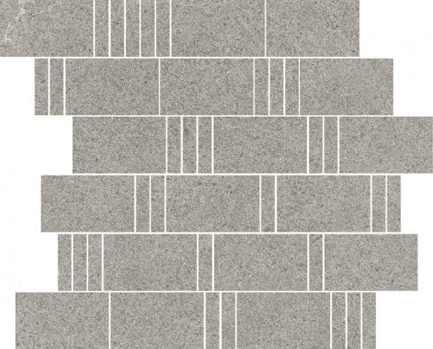 Mosaiikkilaatta Pukkila Landstone Grey Pave, himmeä, sileä, 298x298mm