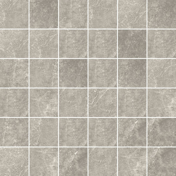 Mosaiikkilaatta Pukkila Stonemix Grey, himmeä, sileä, 50x50mm