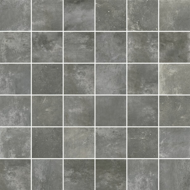 Mosaiikkilaatta Pukkila Cocoon mosaiikki Multigrey, himmeä, sileä, 50x50mm