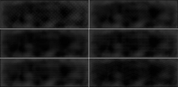 Kuviolaatta Pukkila Soho Black, kiiltävä, struktuuri, 297x97mm