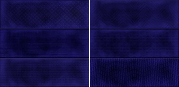 Kuviolaatta Pukkila Soho Cobalt blue, himmeä, struktuuri, 297x97mm