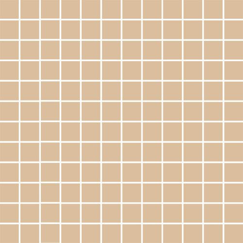 Mosaiikkilaatta Pukkila Mosaico Porcelanico Straw Yellow, himmeä, sileä, 25x25mm