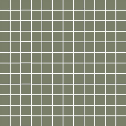 Mosaiikkilaatta Pukkila Mosaico Porcelanico Green, himmeä, sileä, 25x25mm