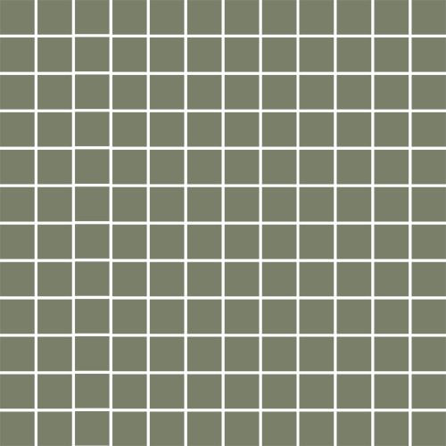 Mosaiikkilaatta Pukkila Mosaico Porcelanico Green, himmeä, sileä, 25x25mm