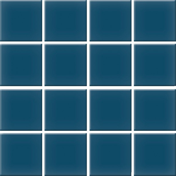 Mosaiikkilaatta Pukkila Nova Arquitectura Petrol Blue, himmeä, sileä, 47x47mm