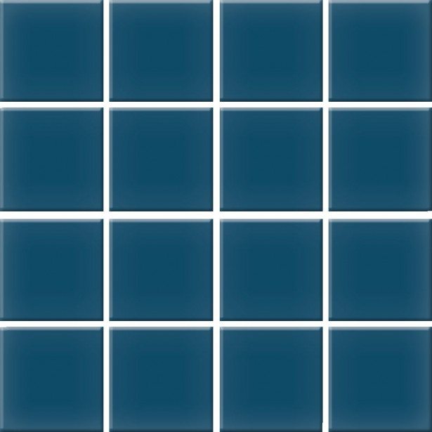 Mosaiikkilaatta Pukkila Color Petrol Blue, himmeä, sileä, 47x47mm