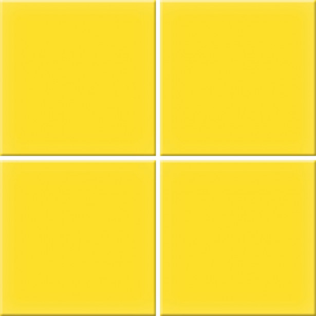 Mosaiikkilaatta Pukkila Nova Arquitectura Yellow, himmeä, sileä, 97x97mm