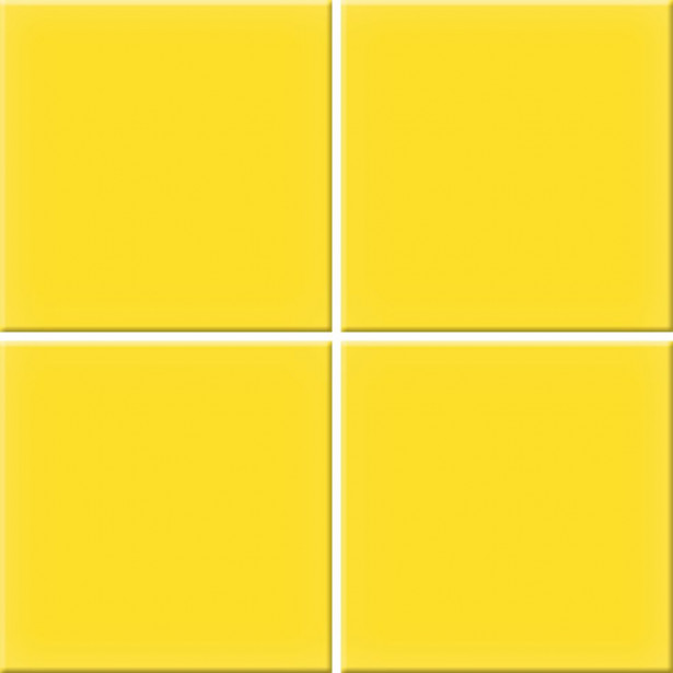 Mosaiikkilaatta Pukkila Color Yellow, himmeä, sileä, 97x97mm