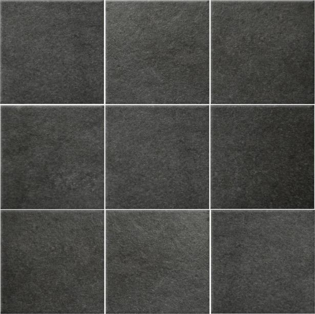 Lattialaatta Pukkila Europe Black, himmeä, sileä, 97x97mm