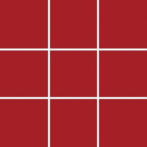 Lattialaatta Pukkila Pro Technic Color Red, kiiltävä, sileä, 97x97mm