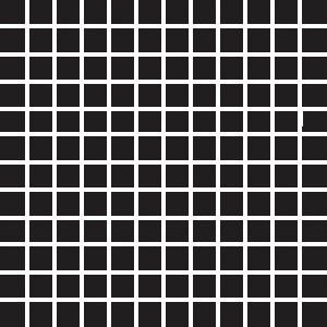 Mosaiikkilaatta Pukkila Pro Technic Color Black, himmeä, karhea, 23x23mm