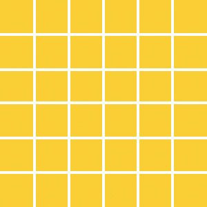 Mosaiikkilaatta Pukkila Pro Technic Color Yellow Matt, himmeä, sileä, 47x47mm