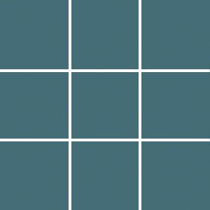 Lattialaatta Pukkila Pro Technic Color Dark Turquoise, kiiltävä, sileä, 97x97mm