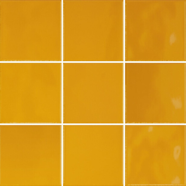 Lattialaatta Pukkila Retromix Amber Yellow, kiiltävä, sileä, 97x97mm, myyntierä 7m², Verkkokaupan poistotuote