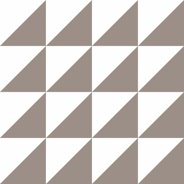 Lattialaatta Pukkila Retromix Warm Triangle Small, himmeä, sileä, 147x147mm