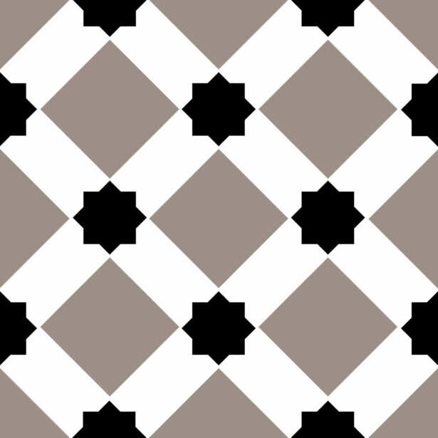 Lattialaatta Pukkila Retromix Warm Star Medium, himmeä, sileä, 147x147mm