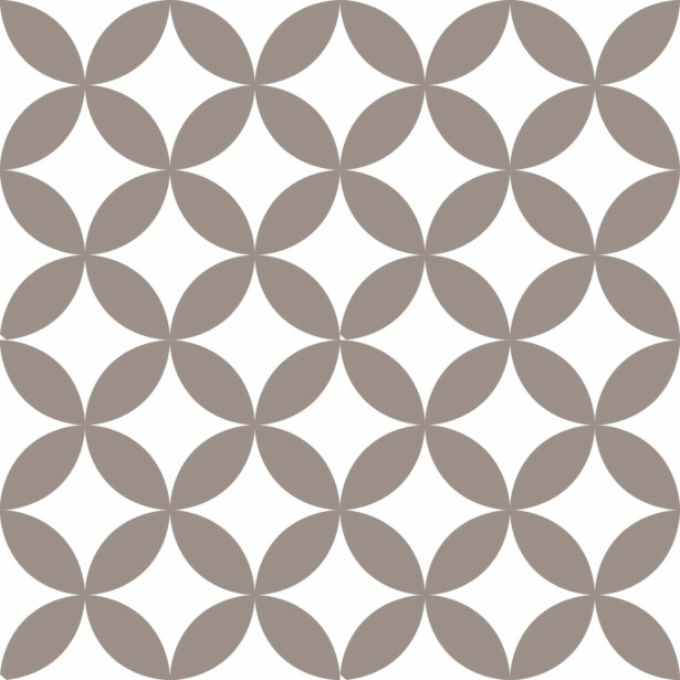 Lattialaatta Pukkila Retromix Warm Circle Positive Small, himmeä, sileä, 147x147mm