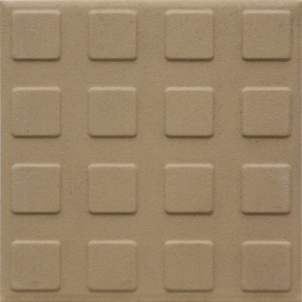 Lattialaatta Pukkila Natura Tumma Beige, himmeä, struktuuri, neliönasta, 96x96mm