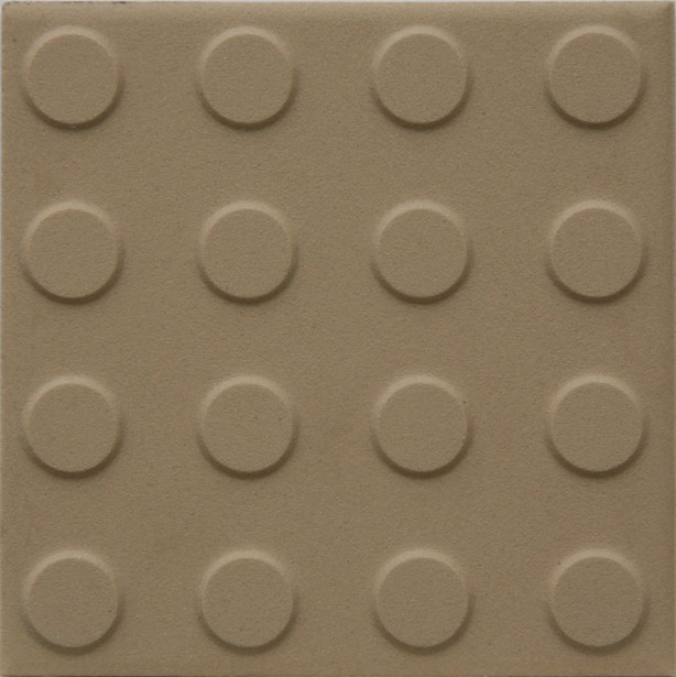 Lattialaatta Pukkila Natura Tumma Beige, himmeä, struktuuri, pyörönasta, 96x96mm